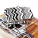 BMC Fashionable Multicolored Zigzag Design Woven Twine Statement Clutch Handbag