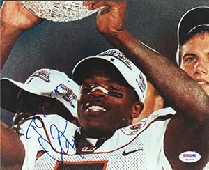 Andre Johnson Autographed/Hand Signed 8x10 Photo University of Miami To Jim PSA/DNA #S43734