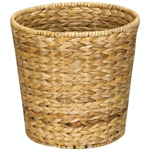 Household Essentials Woven Banana Leaf Round Waste Basket
