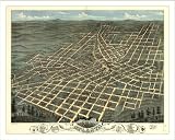 Historic Atlanta, Georgia, c. 1871 (M) Panoramic Map Poster Print Reprint Giclee