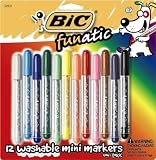 BIC Funatic Mini Dry Erase Marker, Assorted, 6-Count Package (Pack of 6)
