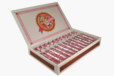 SweetWorks It's A Girl Chocolate Cigar 24 Pack