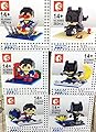 Batman V Superman Dawn Of Justice Movie 2016 Figure Nanoblocks 6 Set Party Supplies DIY 1633 pcs Gift with Original Box