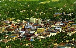 Aerial View of Bloomington, Illinois - Fine-Art Gicl??e Photographic Print - 8"x10" Enlargement from a Classic Vintage Postcard