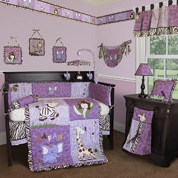 Custom Baby Girl Boutique - Safari 13 PCS Crib Bedding Custom Baby Girl Boutique - Safari 13 PCS Crib Bedding