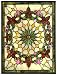 Solstice Medium Rectangle Tiffany-Style Stained Art Glass Window Panel - medium rectangl, Multi