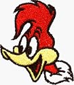 Woody Woodpecker - Head Shot - Embroidered Iron On or Sew On Patch