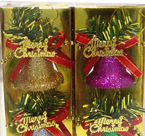 2015 new£¬6pk 50mm Multicolor Christmas Bell Ornaments