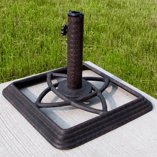 Cast Iron Square Umbrella Base Black Find Discount Canopies Shade