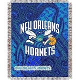 New Orleans Hornets NBA Triple Woven Jacquard Throw (Tattoo Series) (48x60")"