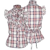 Baby Phat - Baby Phat Ruffle Top W/Plaid Belt - Women's