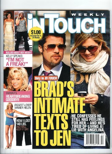 June 1, 2009, in Touch Magazine Farrah Fawcett, Brad Pitt & Jennifer Aniston