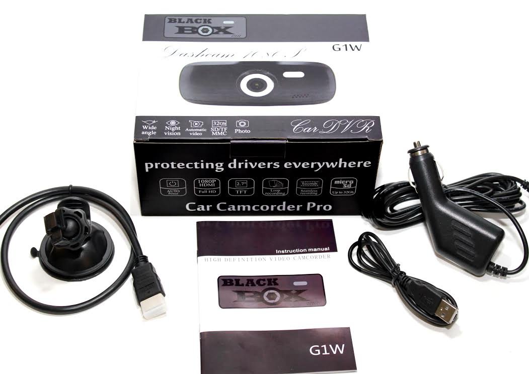 Amazon.com : Black Box G1W Original Dashboard Dash Cam - Full HD ...