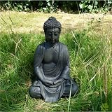 from DESIGN DELIGHTS SITTING BUDDHA SCULPTURE LOTUS meditation yoga garden decoration budda