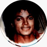 Michael Jackson - Face Shot, Red Jacket - 1 1/4" Button / Pin