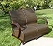 Patio Loveseat / Bench Covers with Adjustable Peel and Secure Fastener Strips Covers Outdoor and Indoor Furniture up to 60