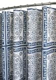 Park B. Smith Medallion Tiles Watershed Shower Curtain, Ocean Blue/White