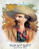 Photographic Prints of Buffalo Bill Cody, C1888. Lithograph Poster from Granger Art on Demand