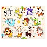 知育玩具 木のおもちゃ 動物 キッズ 子ども 想像力向上 発見力アップ 幼稚園 五感の刺激 誕生日 入学祝