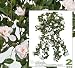 TWO 30" Artificial Azalea Hanging Flower Bushes _white, with No Pot,