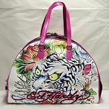 Ed Hardy - Ed Hardy White Tiger Off White Bowling Bag