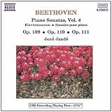 Beethoven - Piano Sonatas, Vol. 4, Op.109, Op. 110, Op. 111.