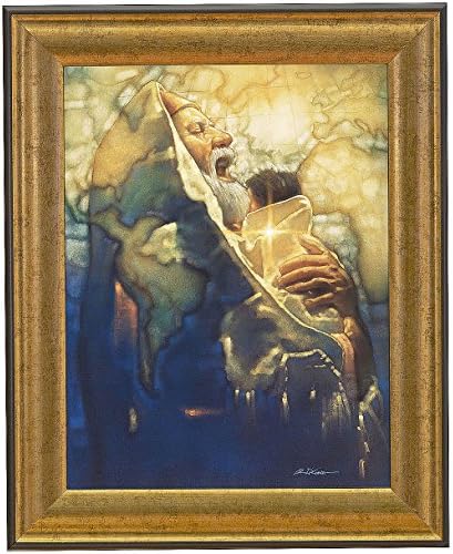 "Simeon's Moment" Framed CHRISTIAN ART Prayer Inspirational RON DICIANNI Gold Frame