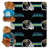 NFL Jacksonville Jaguars Bear Pillow and Throw Combo