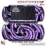 Alecias Swirl 02 Purple WraptorSkinz Skin and Screen Protector Kit fits Son ....