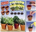 KITCHEN HERB SET (711)- GROW HEALTHY, DELICIOUS HERBS ON YOUR KITCHEN WINDOW!
