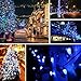 [Commercial Grade]Outdoor Blue Led Christmas Lights,13 Ft 25 C7 Bulb,Indoor Decorative Xmas Tree Lights,Wedding Party Garden Holiday Halloween Festive Mood Lighting to Bright Your Home Up-MAXINDA