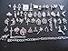 AVBeads 50pcs Mixed Silvers Fairy Wicca Pagan Witch Zinc Alloy Charms Bracelet Kit #3006