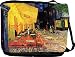 RikkiKnight Van Gogh Art The Café Terrace Messenger Bag - Book Bag ***with matching coin purse wallet*** -School Bag - Reporter Bag - Unisex - Ideal Gift for all occassions!