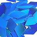Blue Lazersheen Sequin Long Diamond 1.75 inch Couture Loose Paillettes. Made in USA.