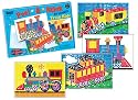 Lauri Toys Peel and Stick by Numbers Train Ride