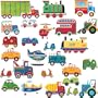 RoomMates RMK1132SCS Transportation Peel & Stick Wall Decals