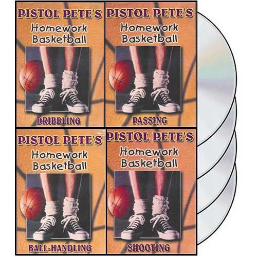 Pistol Petes Homework Basketball - 4 DVDs, by Pete Maravich