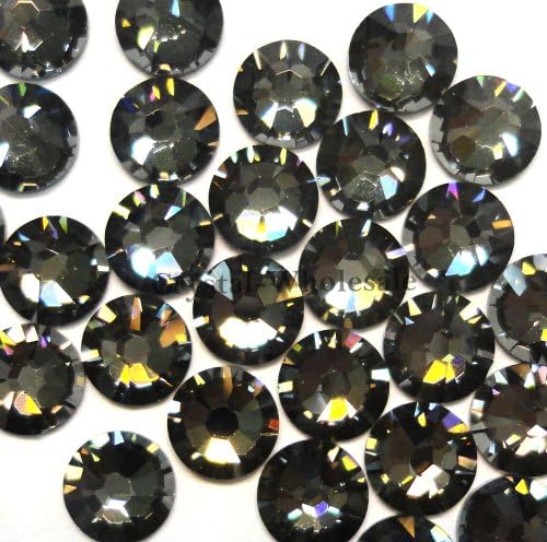 144 Swarovski 2058 20ss 4.8mm flatback rhinestones ss20 CRYSTAL SILVER NIGHT F