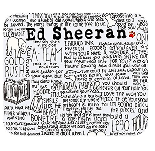 Ed Sheeran Customized Rectangle Mouse Pad Non-slip Rubber Mousepad Gaming Mouse Pad 9.84"x7.87"