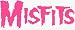 The Misfits - Pink Logo on Clear Background - Sticker / Decal