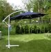 Ampelschirm Ampel Sonnenschirm ALU blau 3m
