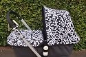 Exclusive 3 Piece Set for Bugaboo - Hood, Apron & Seat Liner - Dots with a Difference