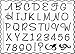The Stencil Collection Wavy Alphabet Letters Embossing Brass Stencil
