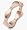 14 Karat Designer Rose Gold Princess Cut Unique Diamond Ring - 6.25