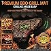 Best BBQ Grill Mats - ✦✦2 x FREE Grilling Cookbooks✦✦ - ♛100% Money Back Lifetime Guarantee♛ - Premium Quality, Food-safe/fda Approved - Heavy-duty, Non-stick (Teflon), No Mess, Easy Cleanup, Reusable Barbeque Grill Mats