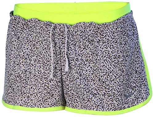 Nike Women's Dri-Fit Full Flex 2 In 1 Training Shorts-Wolf Grey/Volt-XS