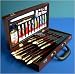 Artists Oil Painting Set Has All The Essentials In An Attractive, Hinged, Wood Carrying Case