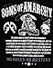 Sons of Anarchy Men's No Rules No Masters T-Shirt Black L
