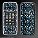 Verizon LG Voyager blue/white dots Gel Skin vyger-g21