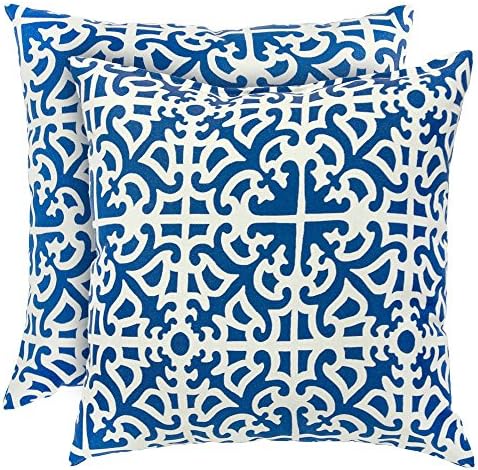 Greendale Home Fashions 17 x 17 in. Outdoor Accent Pillows - Set of 2